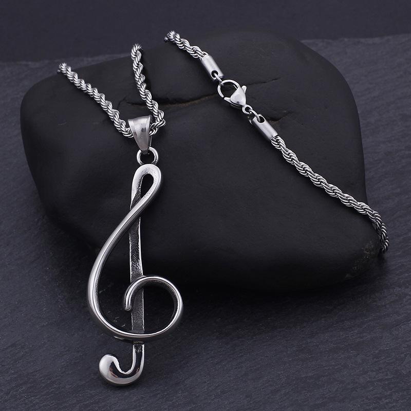 Small Commodity Necklace Titanium Steel Men's Hip -hop Necklace Hanging