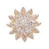 Korean high-end temperament luxury crystal ice flower brooch female elegant exquisite brooch pin suit coat with accessories