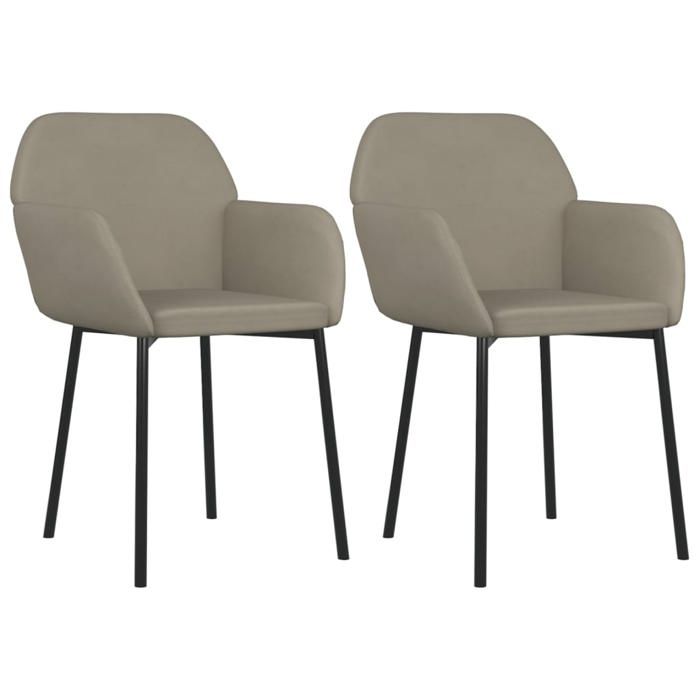 VidaXL 2× Chaises de Salle à Manger Sièges de Cuisine Fauteuils de Salle à Manger Chaises à Dîner Meubles de Cuisine 344701