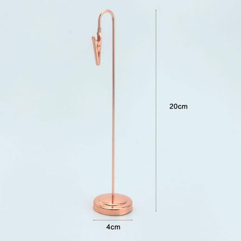 Multi-use Metal Memo Clip Holder Practical Photo Stand for Wedding Office Home Photo Note Display