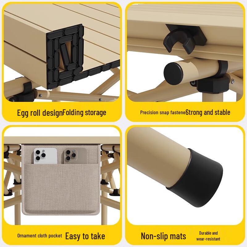 Outdoor Folding Camping Table and Chair Set