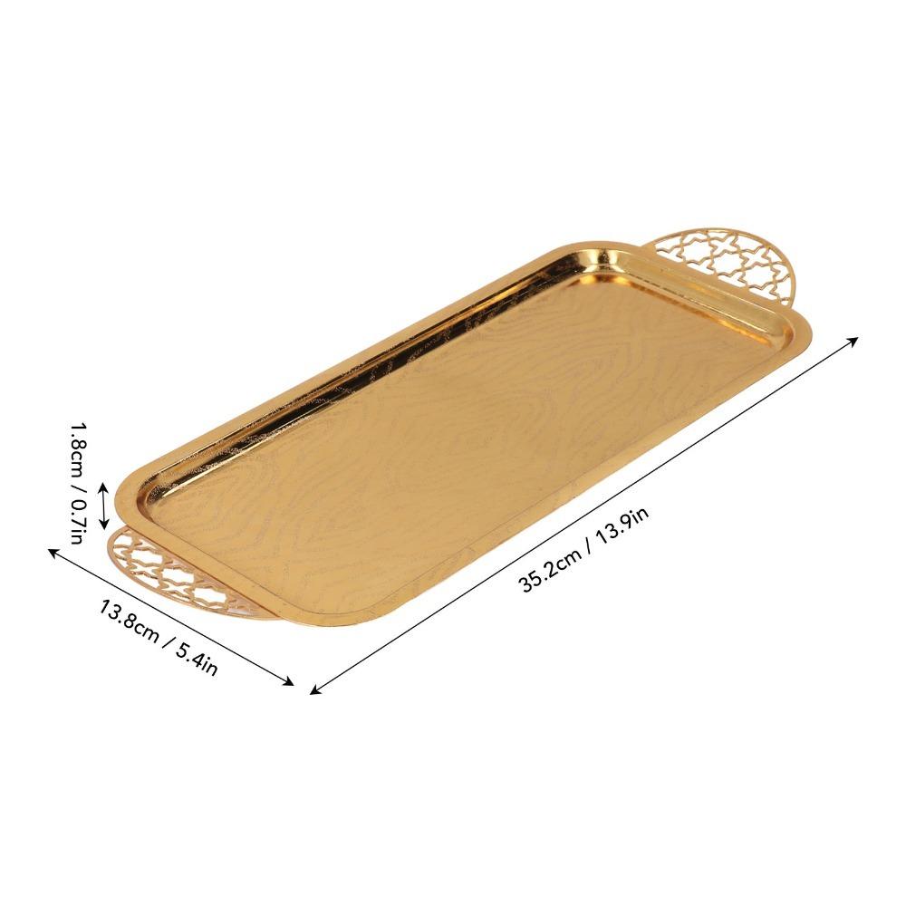 Stainless Steel Tea Cup Tray Rectangular Fruit Tray Serving Trays Serving Tray Home Decor