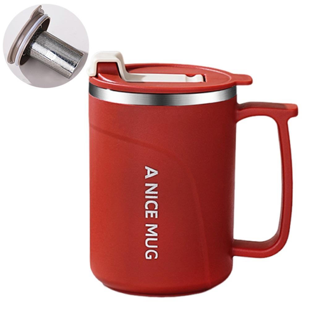 Stainless Steel Insulated Coffee Cup 500ml Thermos Cup Durable Milk Coffee Mug  Student