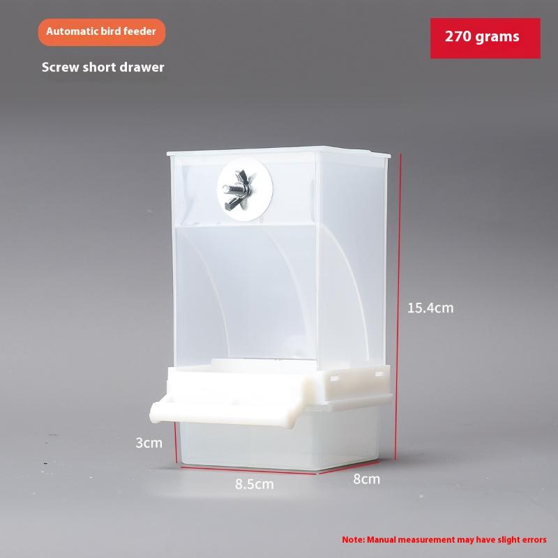 Large Capacity Bird Feeder Box Anti-Splash Bird Food Dispenser Durable Parrot Feeding Box For Small Medium Birds