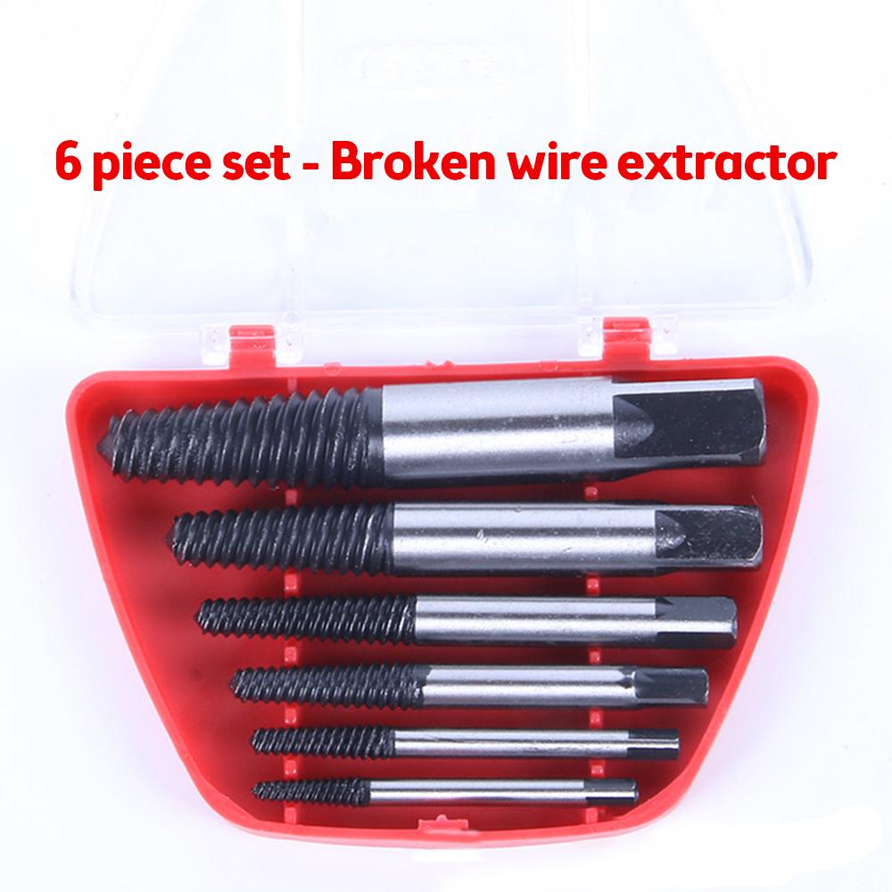 5PCS Extractor de șuruburi cu cap rupt Extractor de intrare Cap rupt Extractor Instrument de îndepărtare Piesă conică Manșon de șurub Filet invers