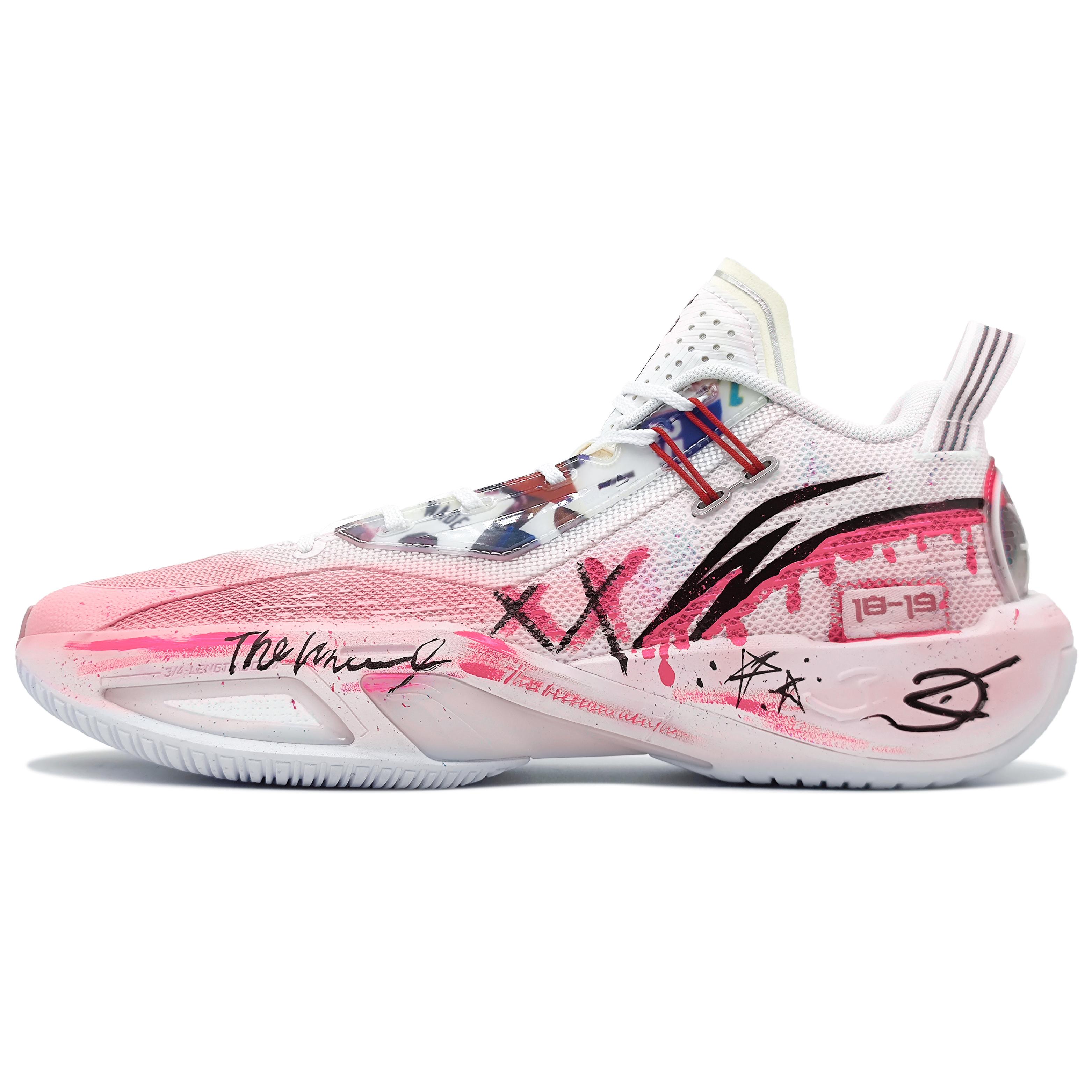 Баскетбольные кроссовки Li Ning Fission 9 Мужские Низкие Розовые ABPU003-4(Команда1148-) 39
