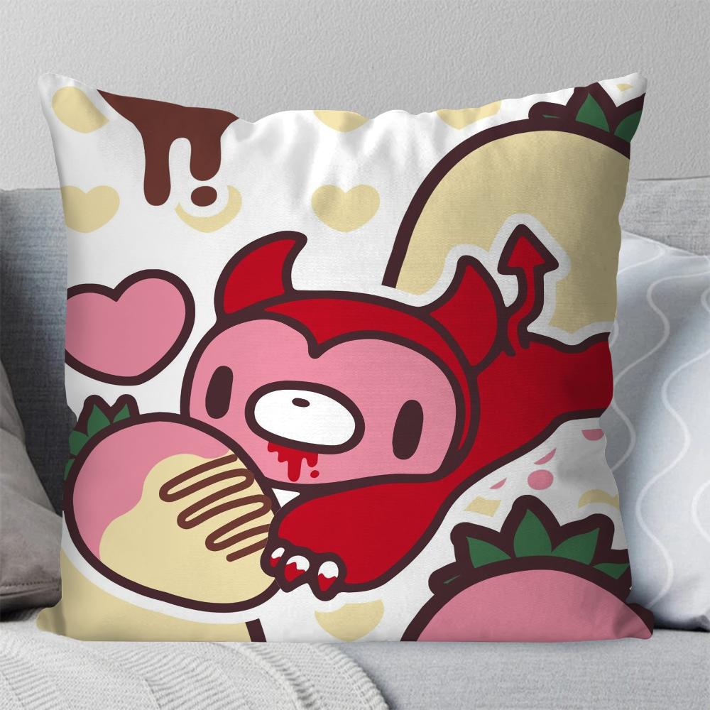 G-Мрачный Б-Медведь Мультяшный Анимированный Персонаж Наволочка Квадратная Подушка Спальня Диван Досуг Комфорт Гостиная Украшение Дома 40X40 16x16Inch