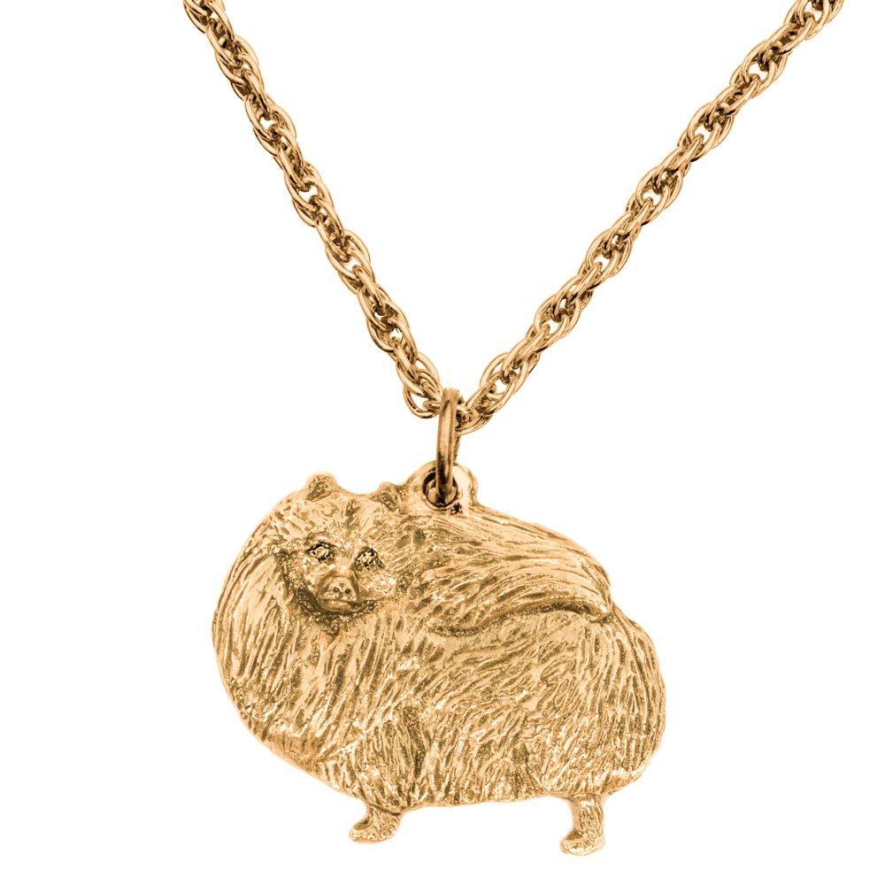 Pomeranian British-made Art Dog Pendant Necklace Collection