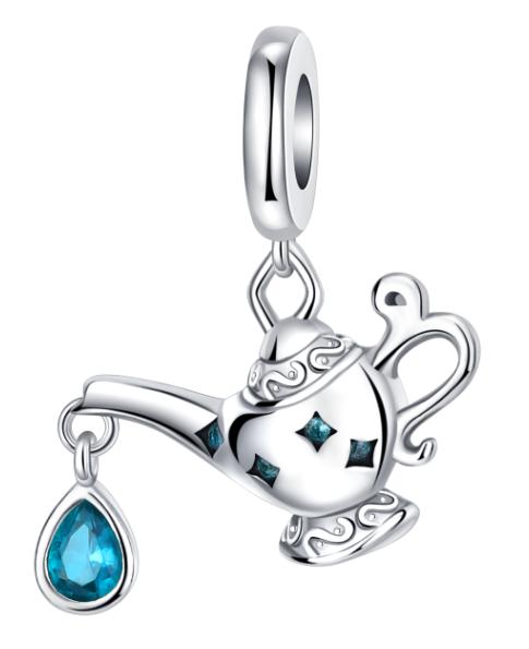 925 Silver Charms Tableware Candle Coffee Cup Wine Glass Beads Pendants Fit Bracelet Necklace DIY Jewelry Gift