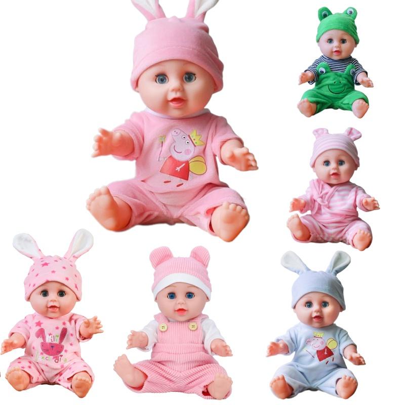 Q Dolls 30cm Reborn Baby Doll Blinking Girl Toy With Realistic Features