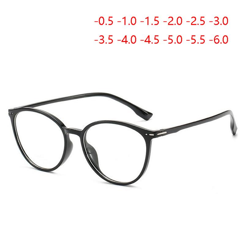 Cheap Retro Literary Finished Nearsighted Glasses Women Ultralight Tr90