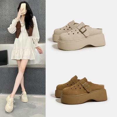 Vielseitige und leichte Clogs für Damen Neue Schuhe mit dicker Sohle, die außen mit Flip-Flops getragen werden