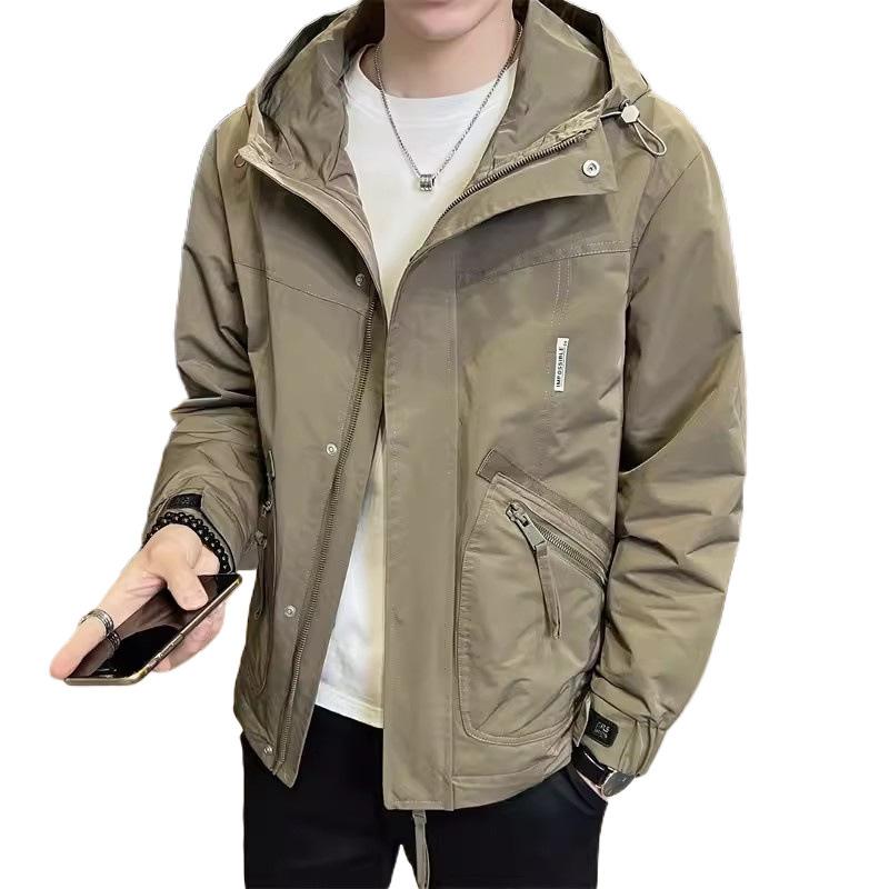 Hooded Jacket Men's Autumn New Trendy Youth Jacket Thin Autumn Clothing
