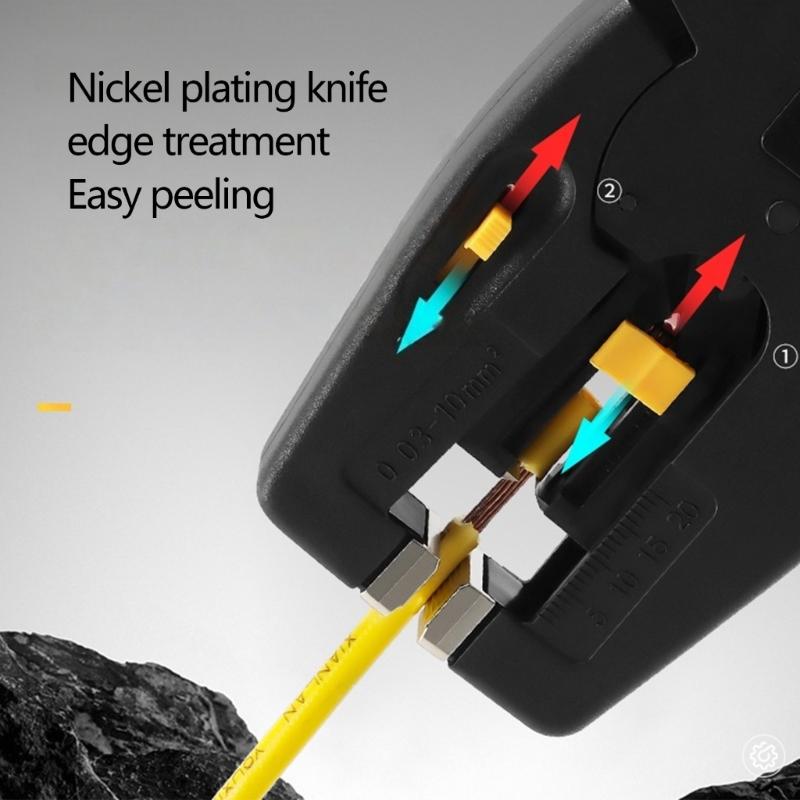 Wire Stripper Multifunctional Cable Stripper Wire Cutter Wire Crimper Professional Automatic Wire Stripping Pliers Tool