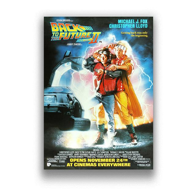 Klassischer Film Zurück in die Zukunft Auto Poster Kunst Malerei Leinwand Poster Druck Bild Moderne Heimdekoration Farben Kein Rahmen