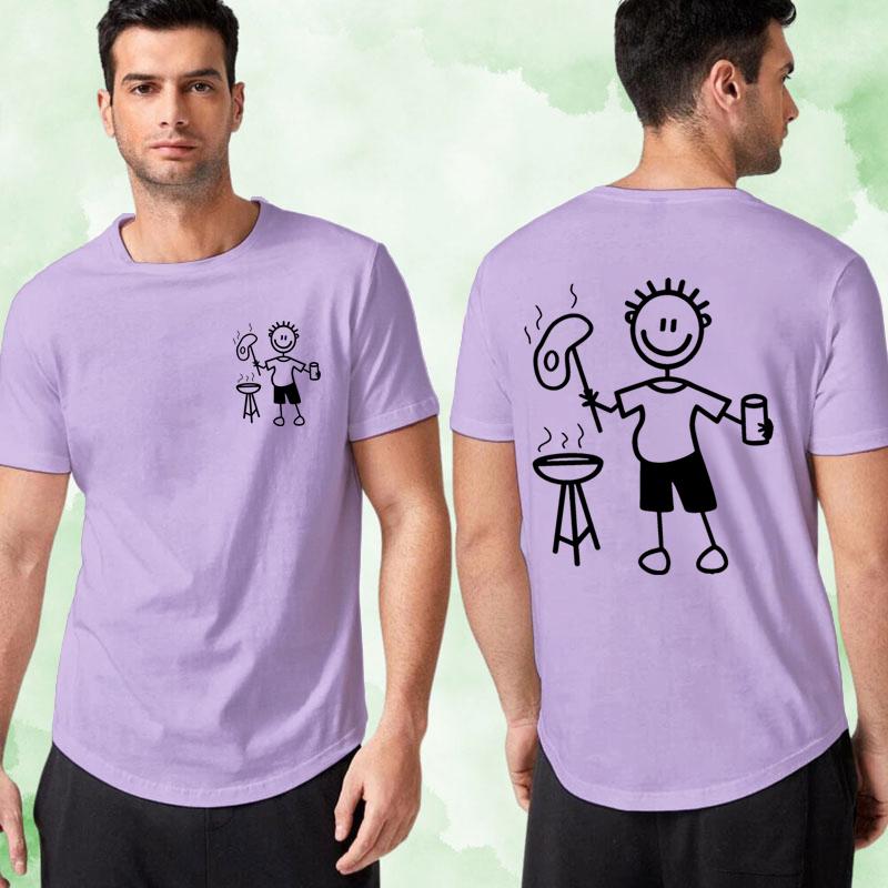 Funny Bbq Shirt For Unisex Harajuku Fashion Streetwear Tshirts Grilling Graphic Tee Cotton Crew Neck Short Sleeve Unisex Clothing