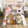 Lovely Baby Elephant Flowers Bedding Set Single Twin Double Queen King Cal King Size Bed Linen Set