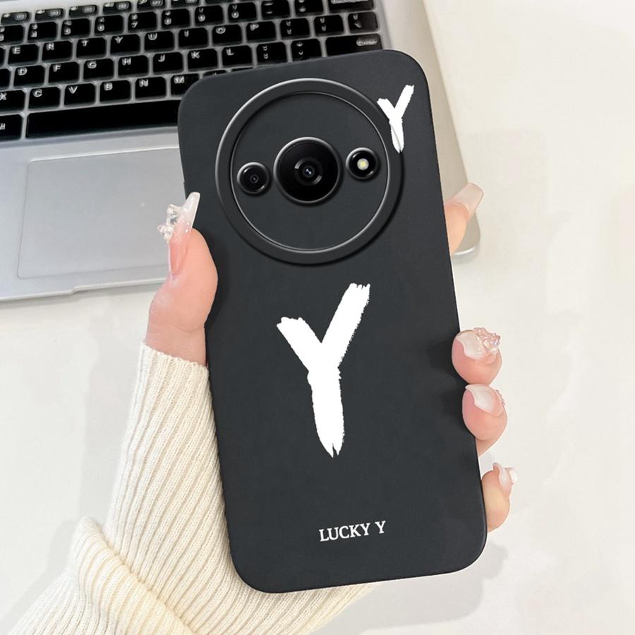 For Xiaomi Redmi A3 Back Cover Popular Letter Protector Soft Silicone Phone Cases For RedmiA3 A 3 4G Xiaomi Poco C61 Funda
