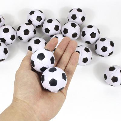 Komik Oyuncak Toplar 4CM Futbol Zıplayan Toplar Zıplayan Katı Elastik Kauçuk Toplar Çocuklar Erkekler Mutlu Futbol Temalı Doğum Günü Partisi Dekorları