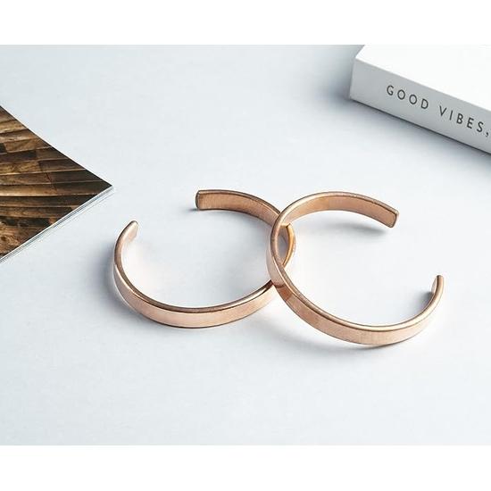 HindCraft Copper Bracelet for Men & Women - Designer Kada - Ideal Gift - Adjustable Bracelet - Jewelry