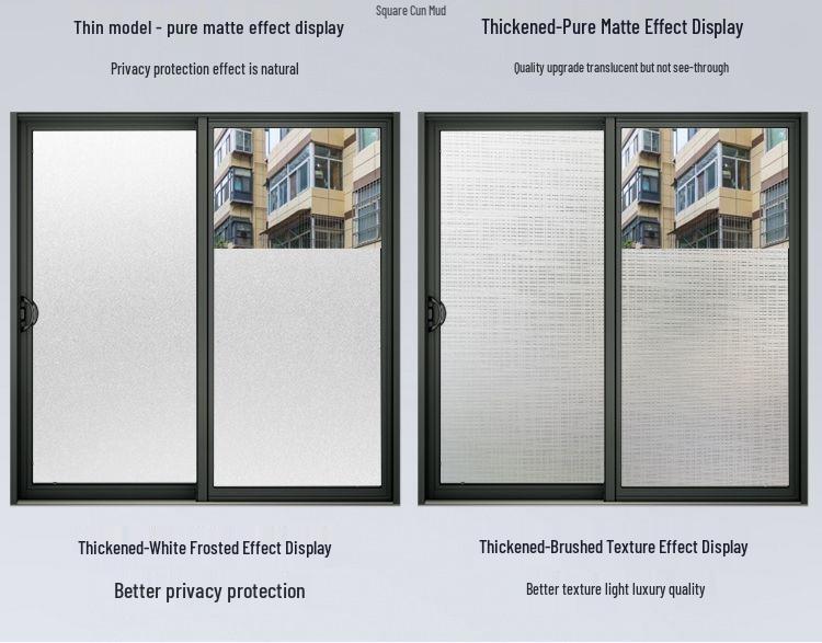 יריעת פרטיות מזכוכית חלבית שקופה לאמבטיה ומקלחת