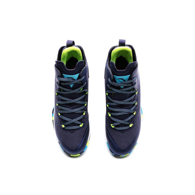 Anta The Shield 1 Comfortable Cushioning Slip Resistant Abrasion Resistant High top Basketball Shoes Men's Blue 91711101-2
