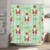 Decorative Shower Curtain Christmas Gift Present Happy Saint Nicholas Day Gift Set for Bathroom
