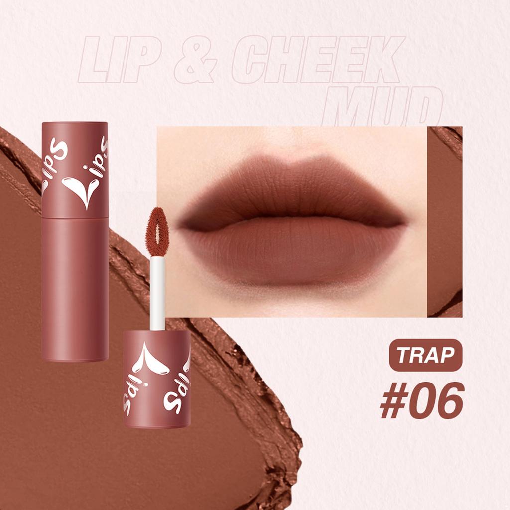 Velvet Matte Lip Stain | Long-wear Smudge-proof Lipstick | Highly Pigmented Gloss for Daily or Party