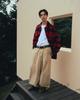 ANGLAN Herringbone Fatigue Balloon Pants - Beige