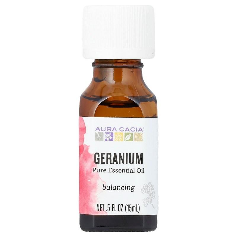 Auracacia Reines Geranienöl Ätherisch 15 ml (5 fl oz), 1 Stück