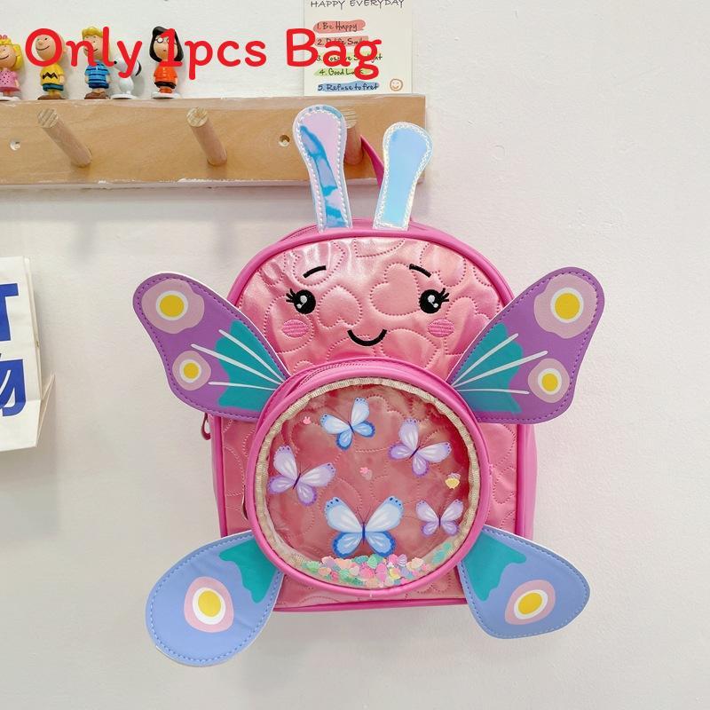 Preschool Butterfly Backpack With Pu Material And Cartoon Style For School Use