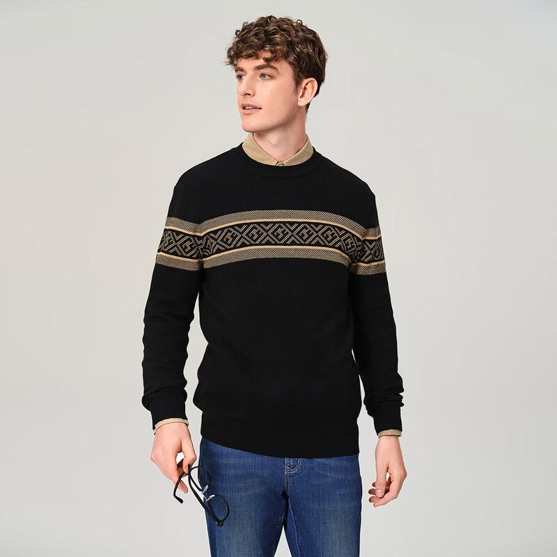 Goldlion Men's Merino Wool Blend Pullover Sweater
