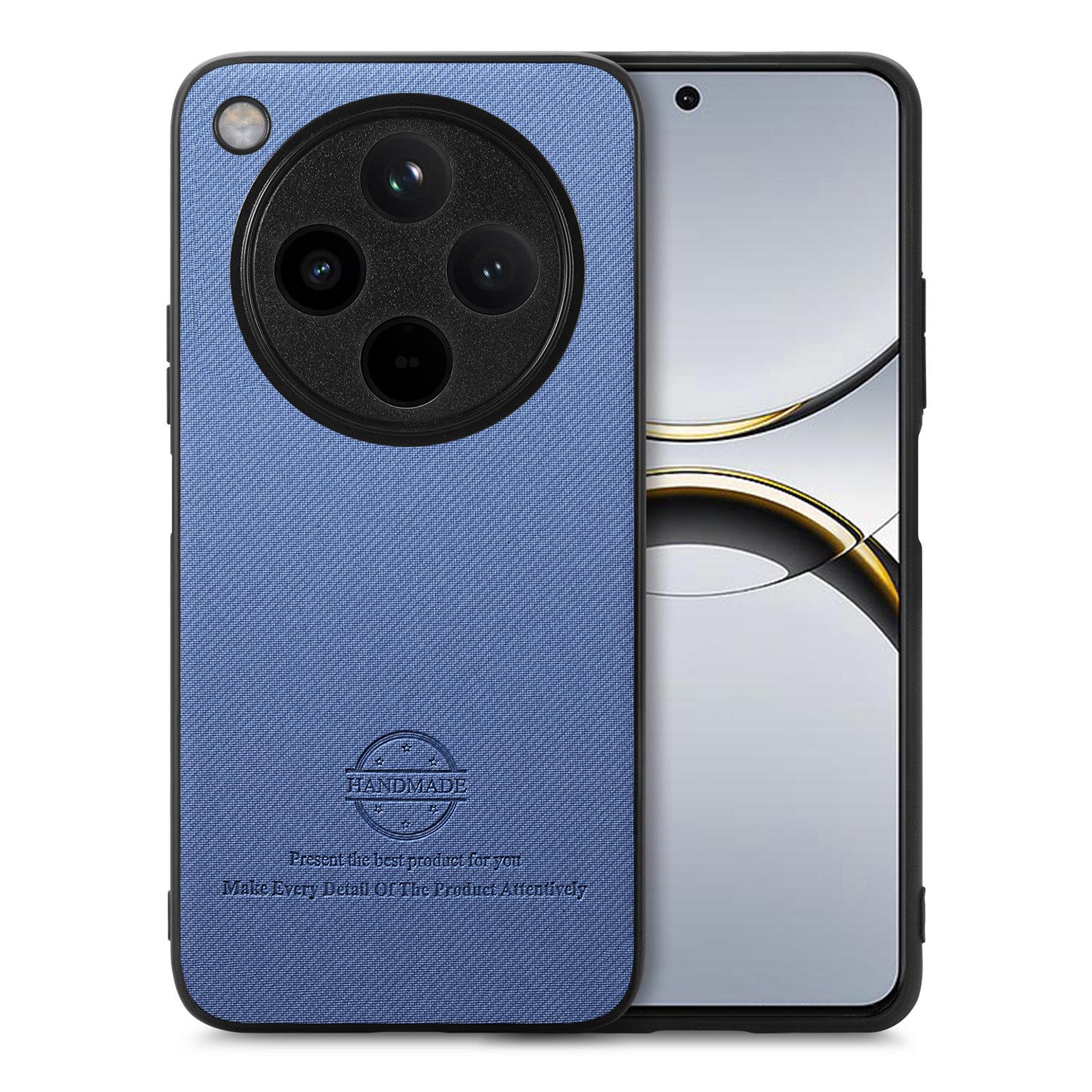 

For Oppo Find X8 Pro 5G Leather Phone Back Cover with Cloth Texture G