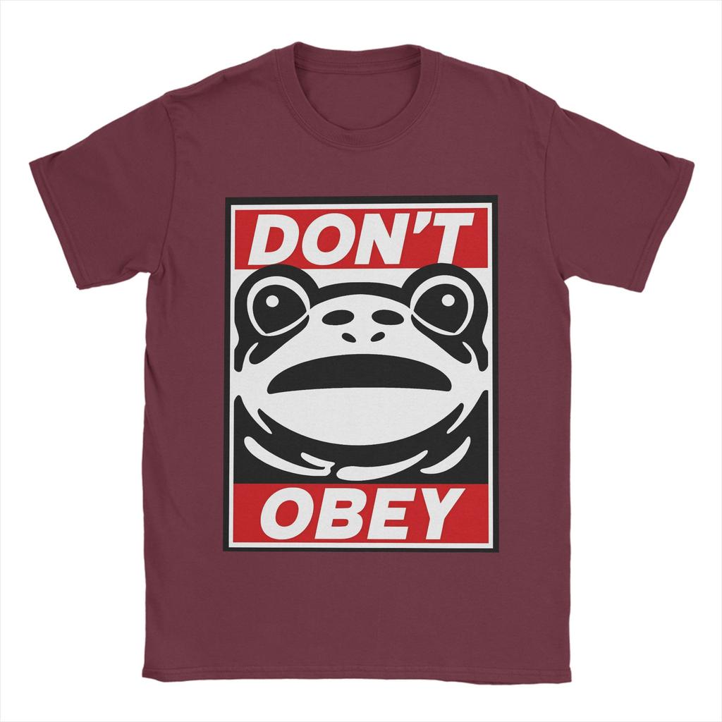 No Kings Don't Obey Men's T Shirts  Vintage Tee Shirt Short Sleeve O Neck T-Shirts Pure Cotton Gift Idea Clothing