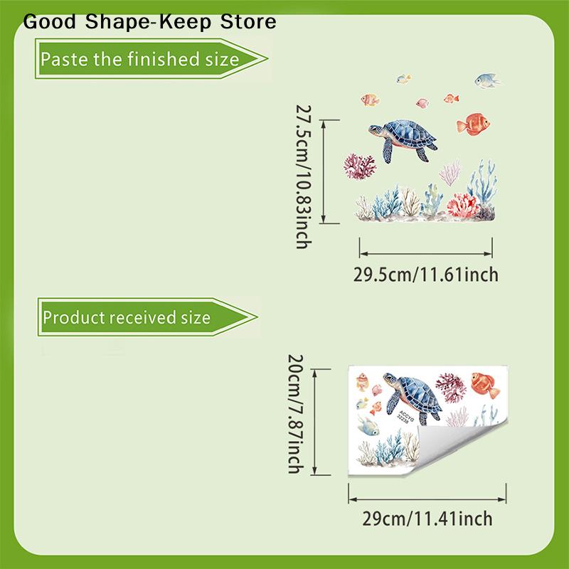 Glow-in-the-Dark Fish Toilet Self-Adhesive Sticker Ocean Bathroom Decor Removable Wall Art for Home Living Room