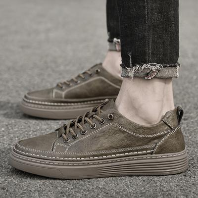Mode Outdoor Outdoor Hohe Qualität Herren Vulkanisierte Schuhe Neue Mode Herren Tenis Schuhe Herren Sneaker Echtes Leder Casual Skate Schuh