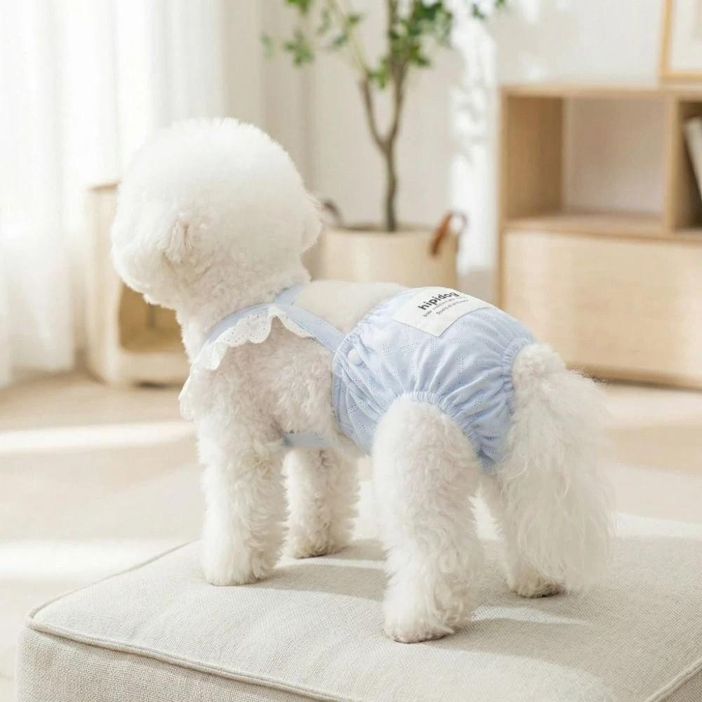 Breathable Pet Jumpsuit Suspenders Style Pet Sanitary Pants Female Dog Shorts  Incontinence