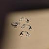 Super Shiny Ear Bone Stud Screws for Securing The Earrings for Pierced Ears. The Earrings Have Small Ear Loops.