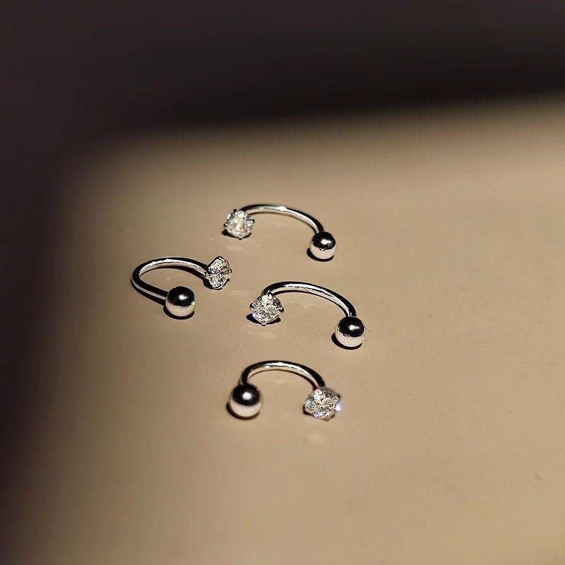 Super Shiny Ear Bone Stud Screws for Securing The Earrings for Pierced Ears. The Earrings Have Small Ear Loops.