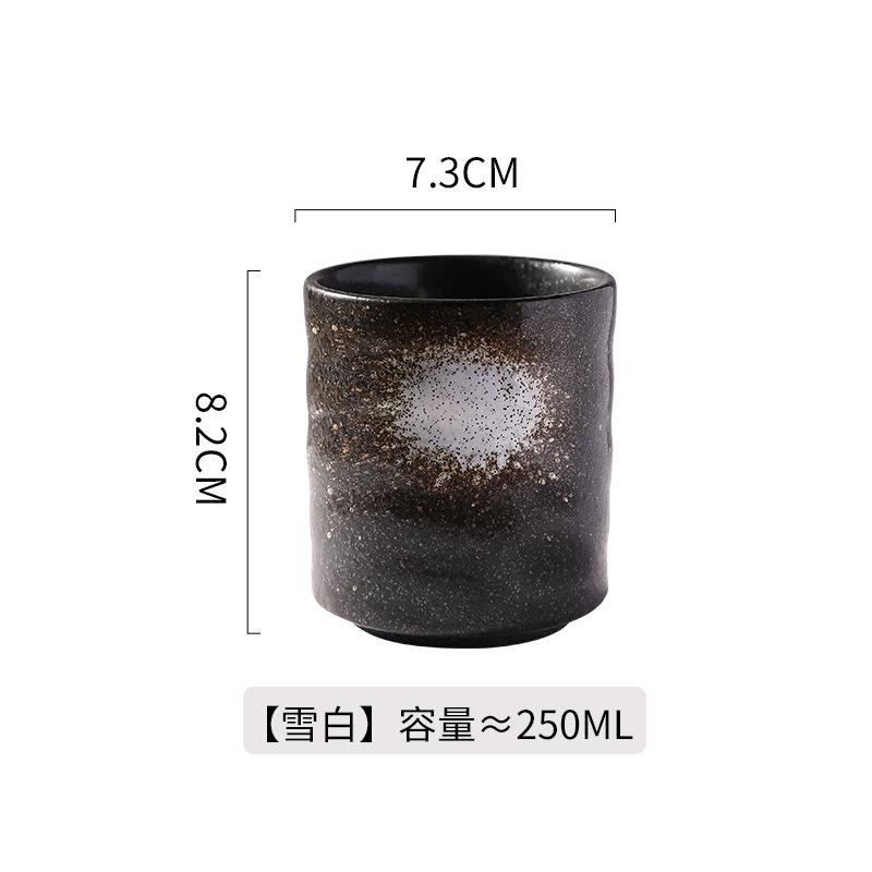 New Japanese Tea Cup Ceramic Coffee Cup Coarse Pottery Cup Commercial Matcha Clay Water Cup Japanese Cup