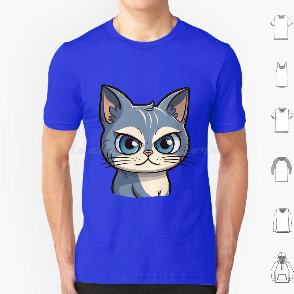 Cutie Kitty T Shirt Men Women Kids 6xl Cat Cute Cat Illustration Cartoony Cat Design Meowing Cat Art Playful Cat Drawing