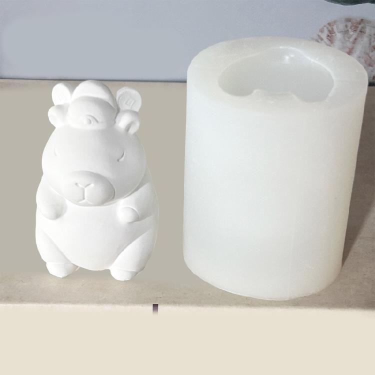 Capybara Shaped Candle Mold Reusable Silicone Mold for Home Decorations Practical Aromatherapys Mould Jewelry Supplies