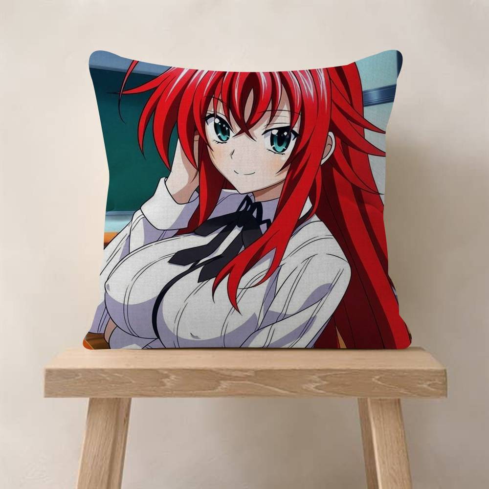 Anime HHigh School DxD Cushion Cover Inches Farmhouse Decor Home Throw Pillow Covers For Couch Decorations