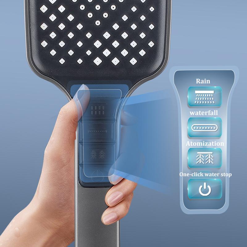 7-speed Booster Large Panel Handheld Shower Head High-quality Shower Household Filter Shower Head Set Multifunctional
