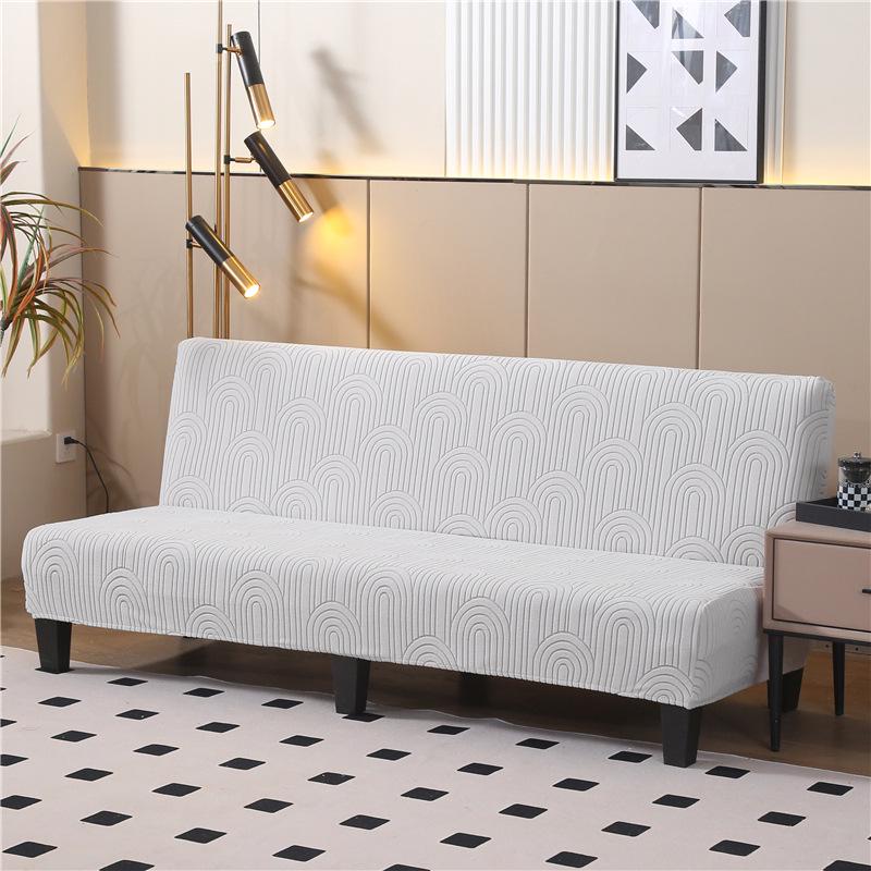 Thickened Anti-Slip Foldable Armless Sofa Bed Cover - Universal Fit, Full Coverage