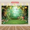 2D Magical Forest Tapestry Enchanted Mushroom Butterfly Room Wall Decor