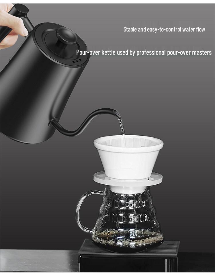 German Smart Temperature-Control Electric Kettle, Hand Drip Coffee Maker & Long Spout Kettle for Boiling Water & Brewing Tea