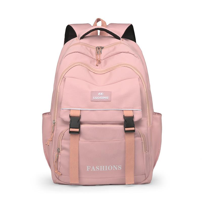 

School bags for college students, large capacity and high quality computer bags, travel backpacks, leisure backpacks for women розовый