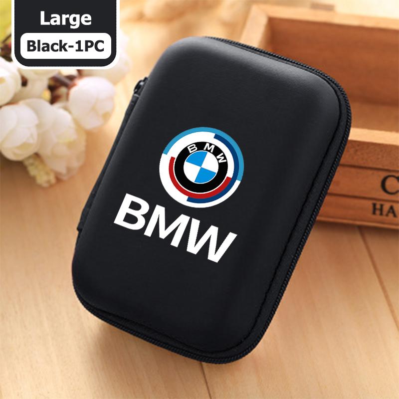 BBKB9 Car Organizer EVA Storage Earphone Cable Case Bluetooth Bag For BMW Performance M2 M3 M4 X1 X3 X4 X5 E87 X7 E91 G20