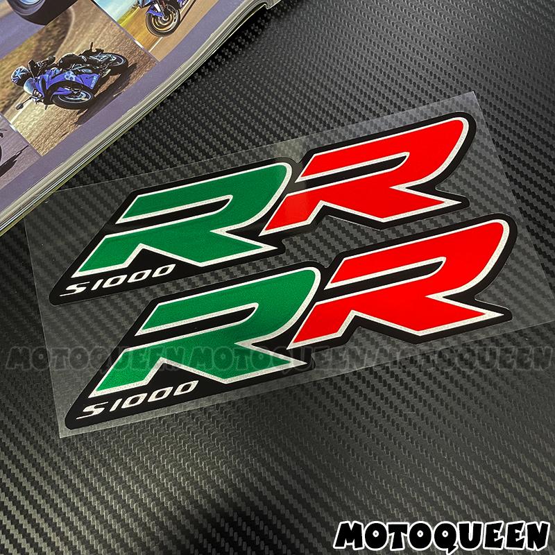 For BMW S1000RR S1000 RR 2X Motorcycle Fairing Body Tank Pad Side Emblem Logo Decoration Reflective Waterproof Decals Stickers